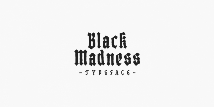 Black Madness font preview