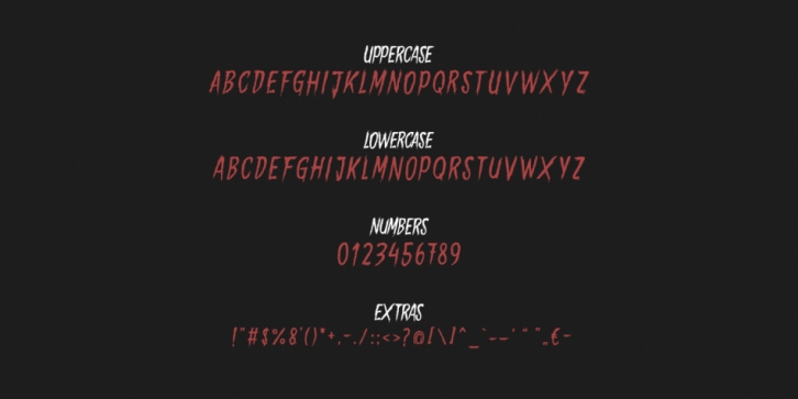 Gory Madness font preview