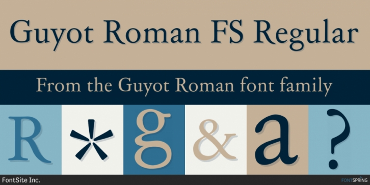 Guyot Roman font preview