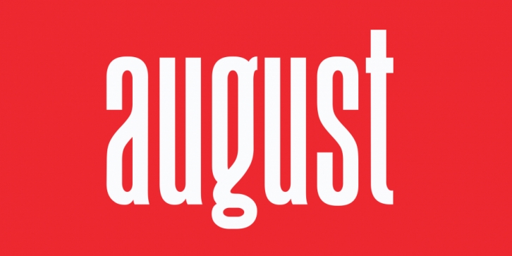 August font preview