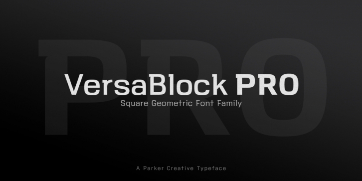 VersaBlock Pro font preview