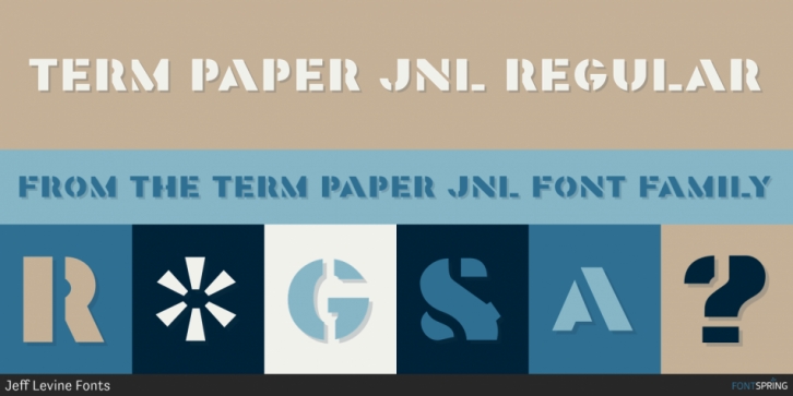 Term Paper JNL font preview