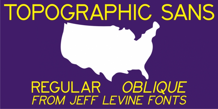 Topographic Sans JNL font preview