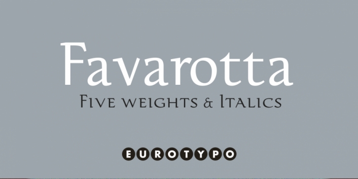 Favarotta font preview