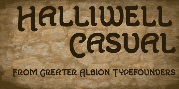 Halliwell Casual font preview