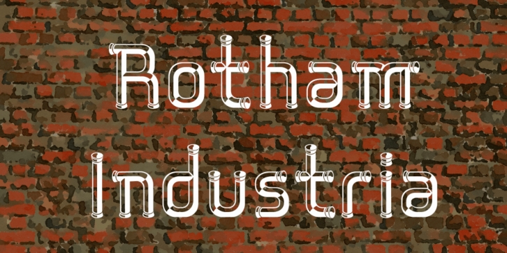 Rotham Industria font preview