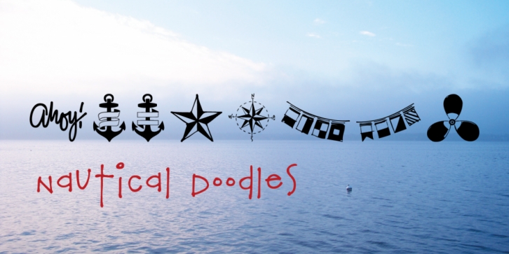 Nautical Doodles font preview