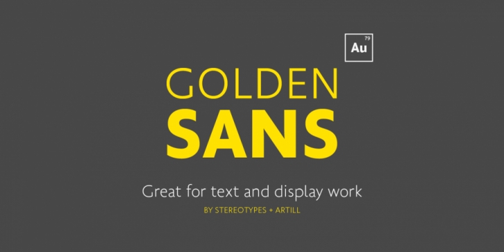 Golden Sans font preview