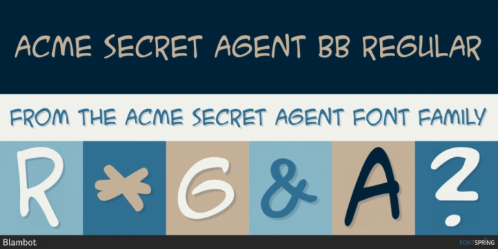 ACME Secret Agent font preview