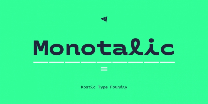 Monotalic font preview