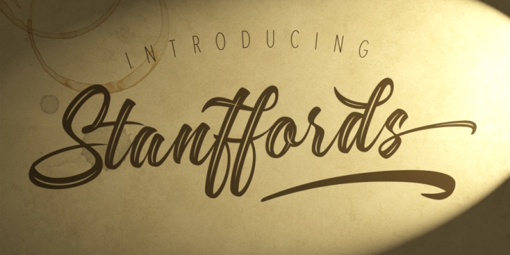 Stanffords. font preview