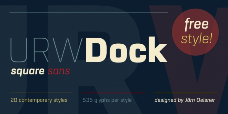 URW Dock font preview