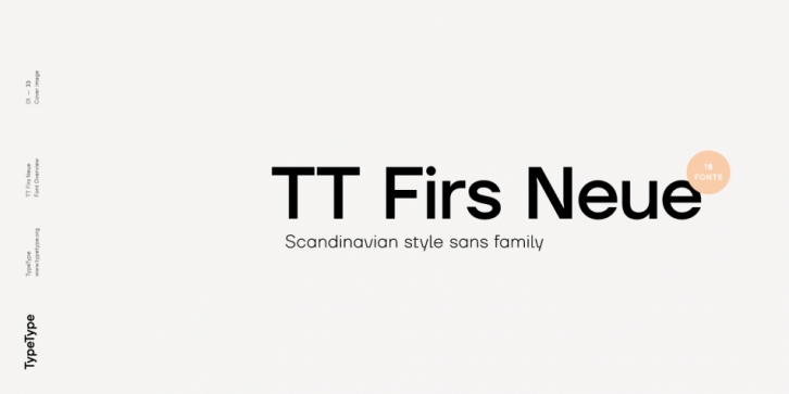 TT Firs Neue font preview