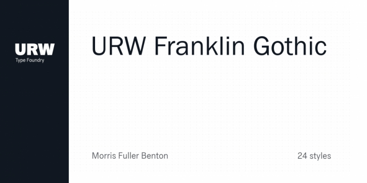 URW Franklin Gothic font preview