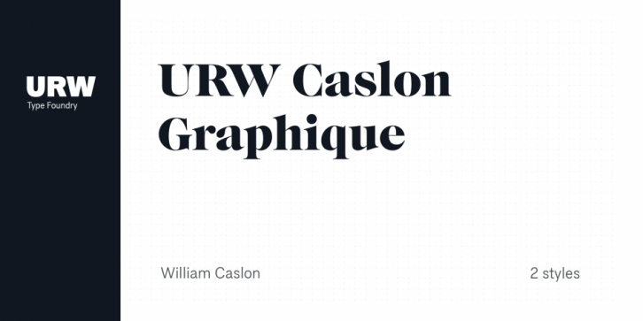 URW Caslon Graphique font preview