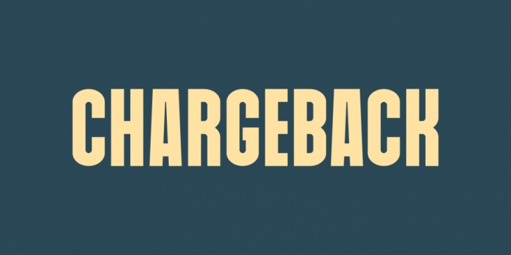 Chargeback font preview