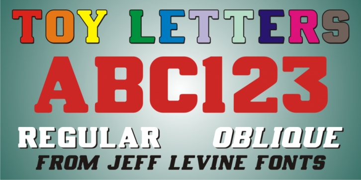 Toy Letters JNL font preview