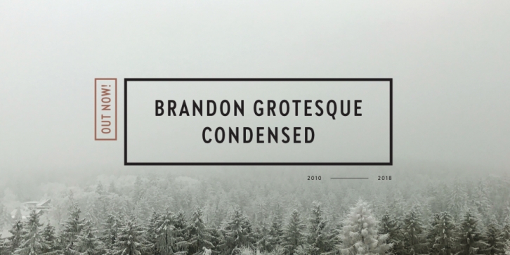 Brandon Grotesque Condensed font preview
