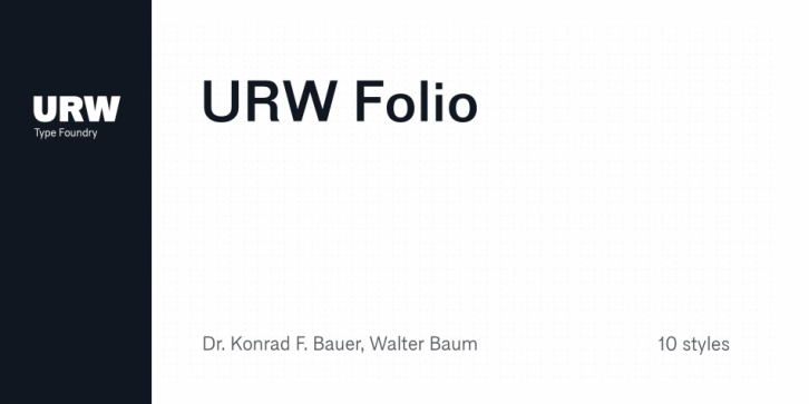 URW Folio font preview