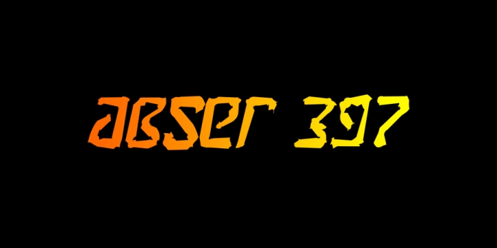 Abser 397 font preview