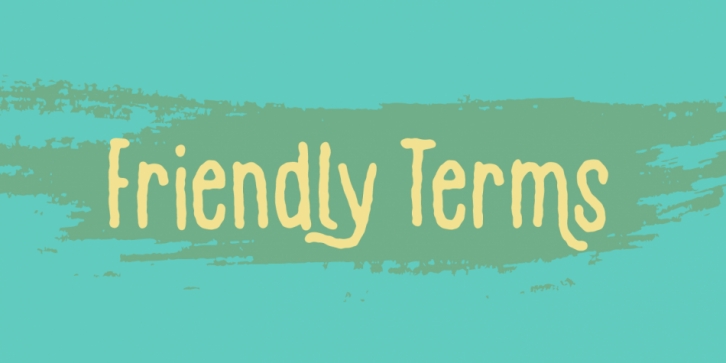 Friendly Terms font preview