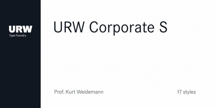 URW Corporate S font preview