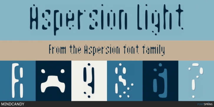 Aspersion font preview