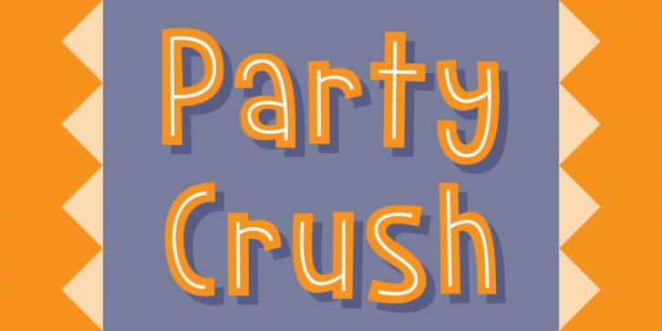 Party Crush font preview