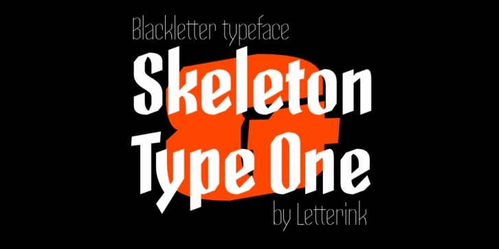 Skeleton Type One font preview