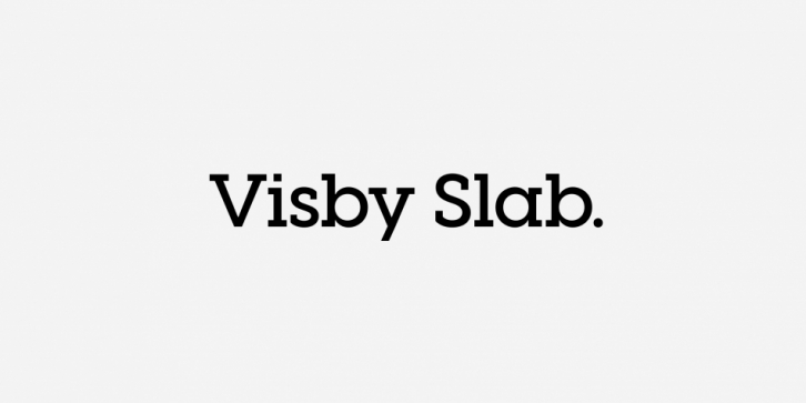 Visby Slab CF font preview