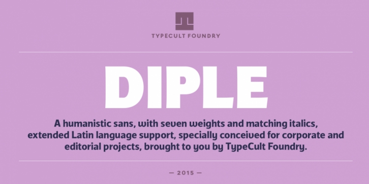 TCF Diple font preview