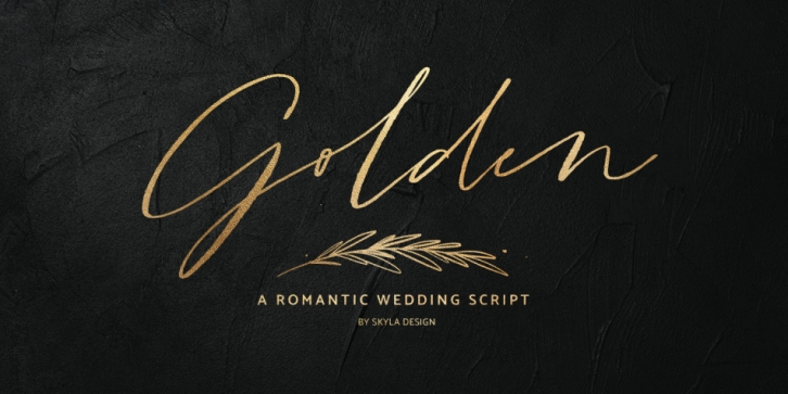 Golden Script font preview
