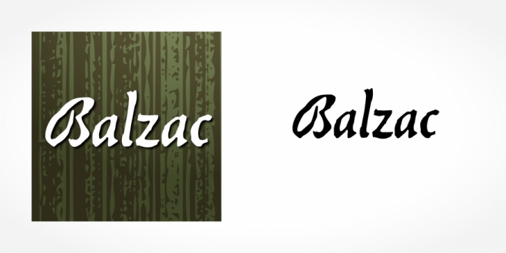 Balzac font preview
