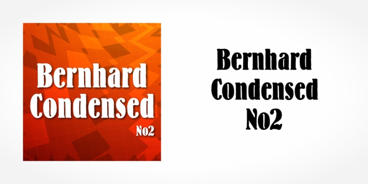 Bernhard Condensed font preview