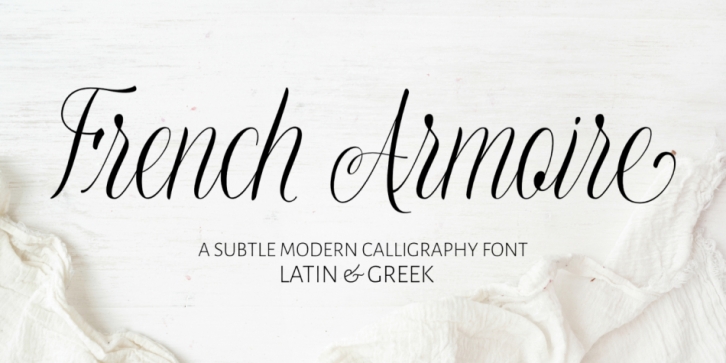 French Armoire font preview