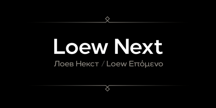Loew Next font preview
