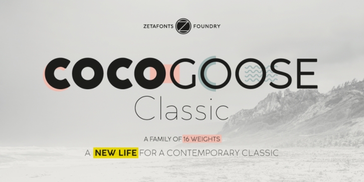 Cocogoose Classic font preview