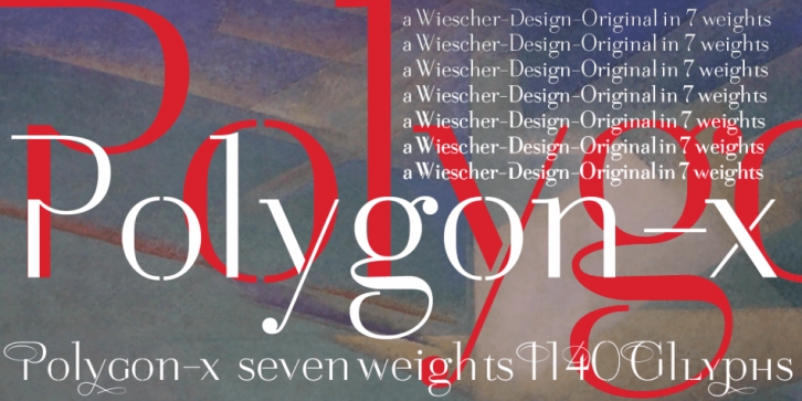 Polygon-X font preview