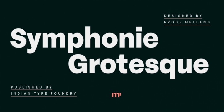Symphonie Grotesque font preview