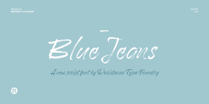 Blue Jeans font preview