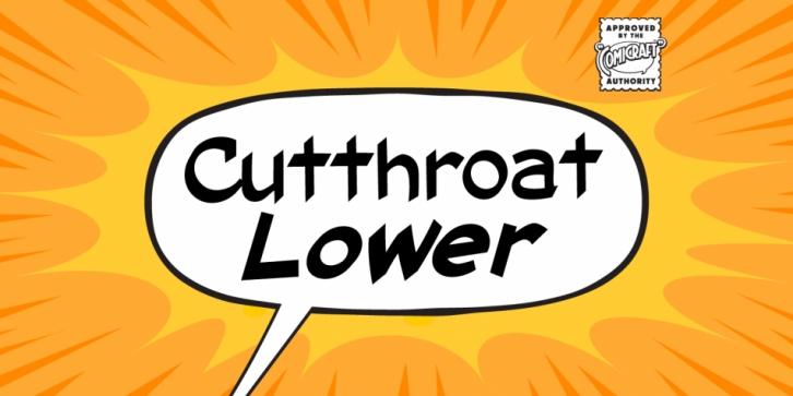 Cutthroat Lower font preview