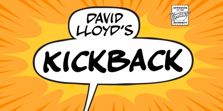 Kickback font preview