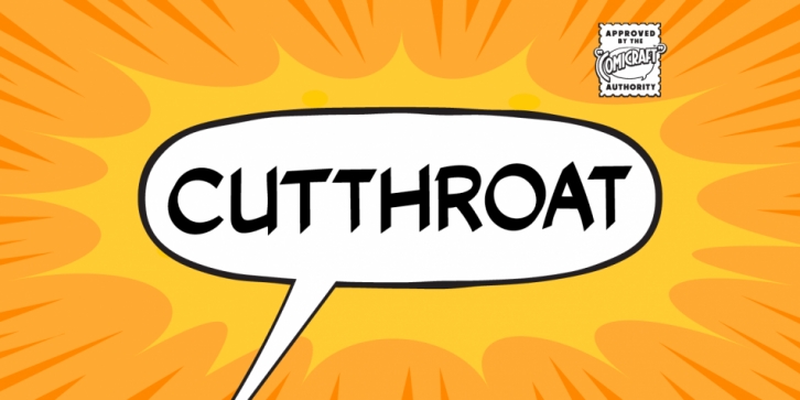 Cutthroat font preview