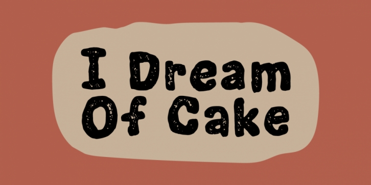 I Dream Of Cake font preview