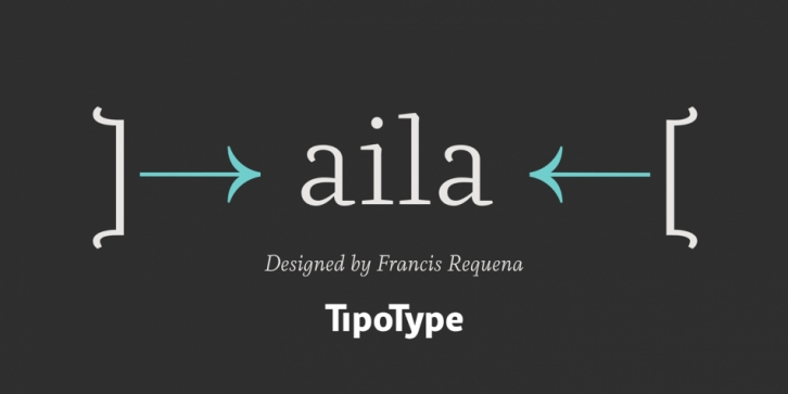 Aila font preview
