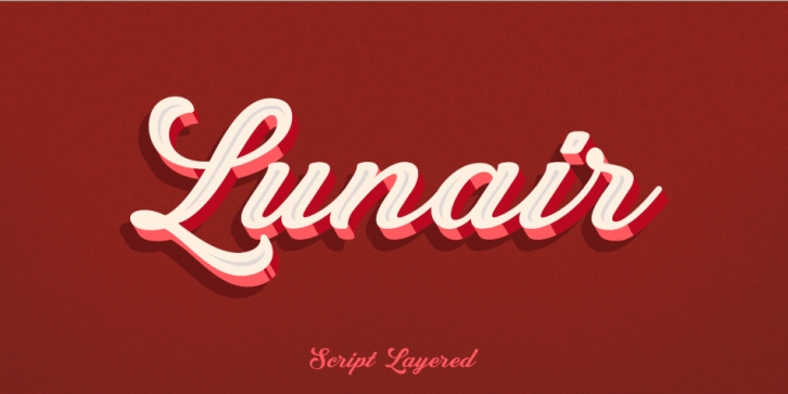 Lunair font preview