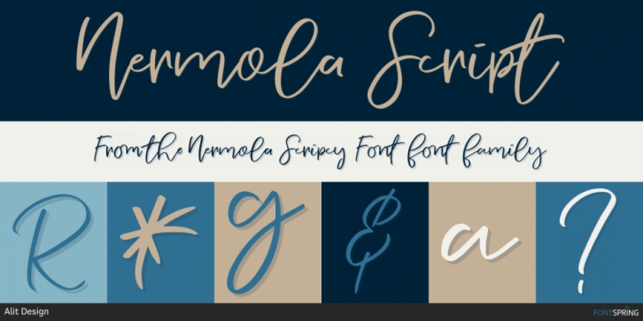 Nermola Scripcy Font font preview