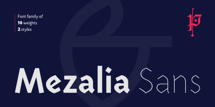 Mezalia Sans font preview
