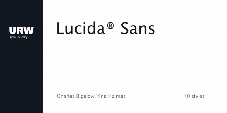Lucida Sans font preview