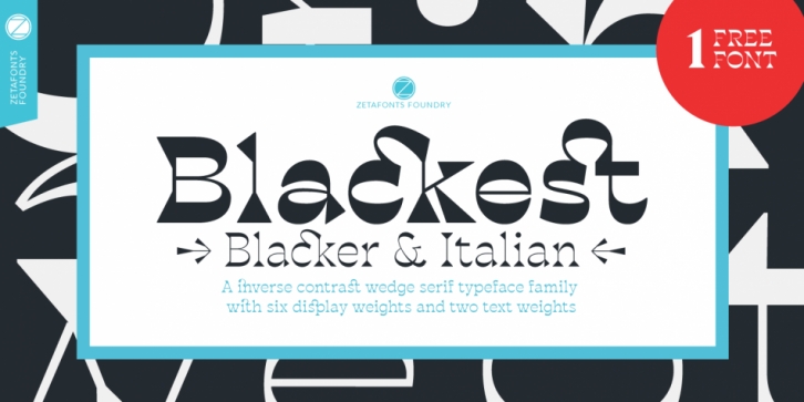 Blackest font preview